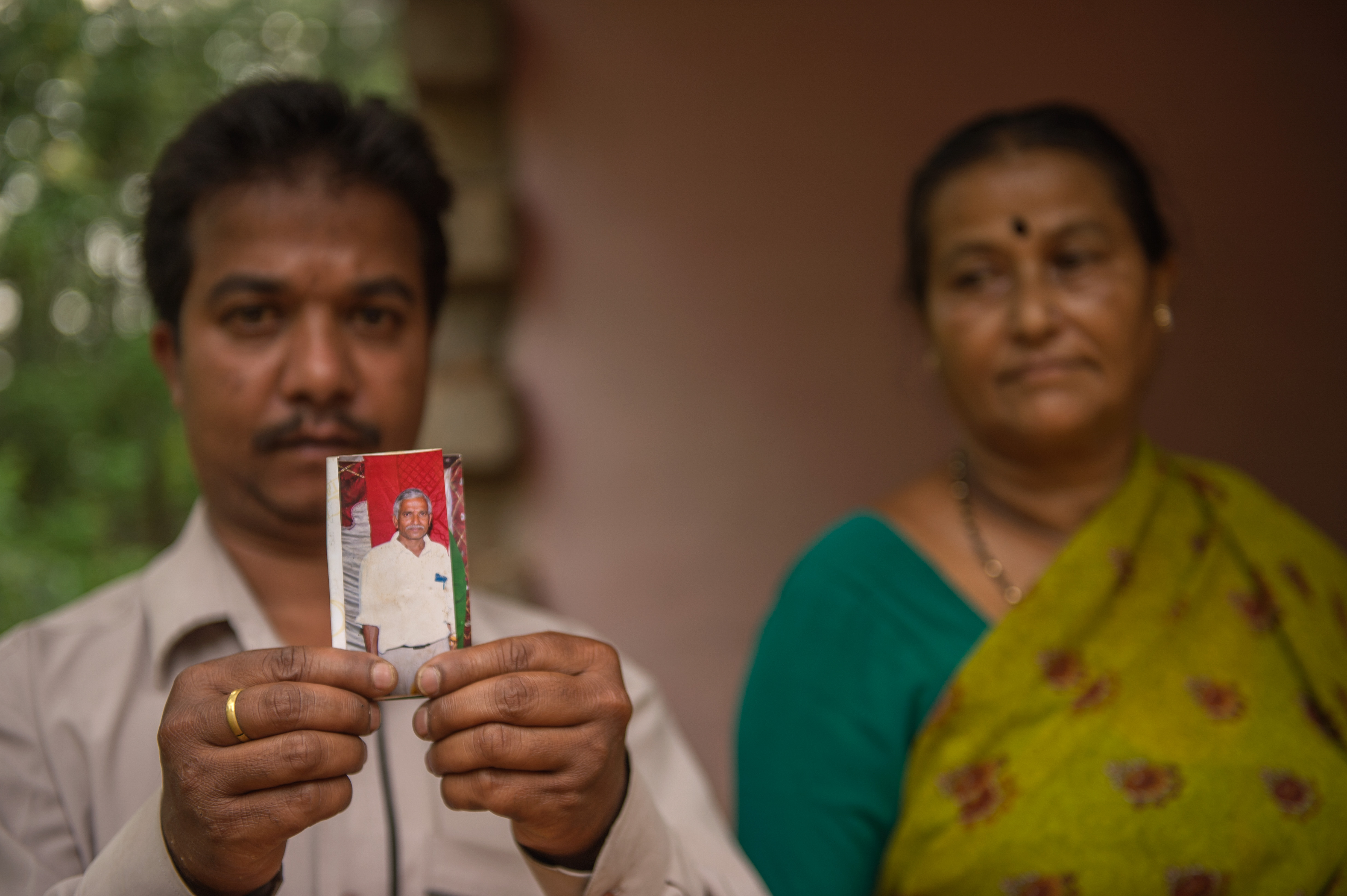 Women who lost their husbands to elephant conflict in Hanumamahalli